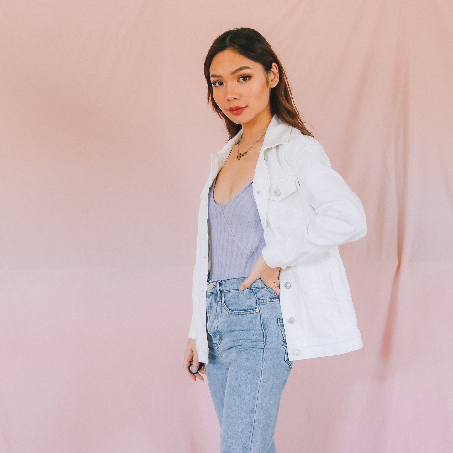 Whites Going On Oversized Denim Jacket