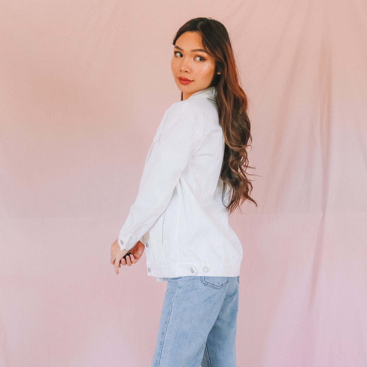Whites Going On Oversized Denim Jacket