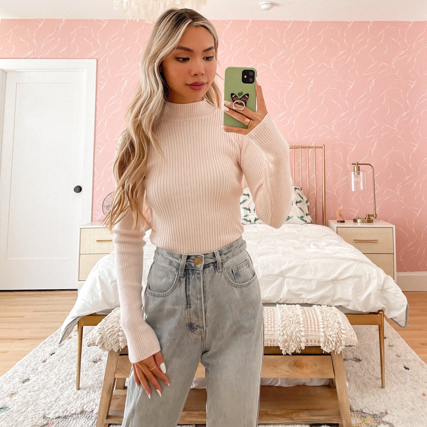 Oh, Baby Pink Turtleneck