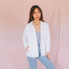 Load image into Gallery viewer, Whites Going On Oversized Denim Jacket
