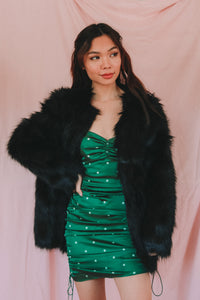 There's A Wolf Faux Fur Coat