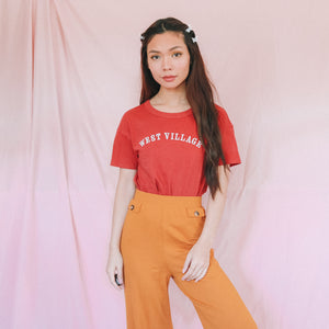 Vintage West Village Crop Tee