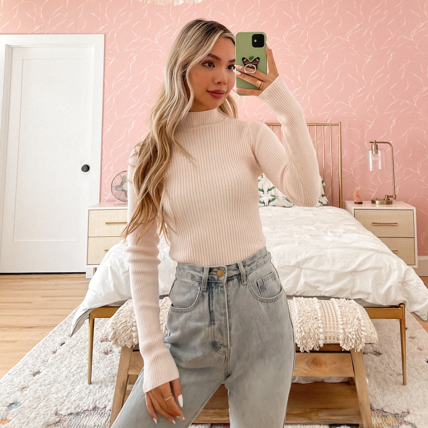 Oh, Baby Pink Turtleneck