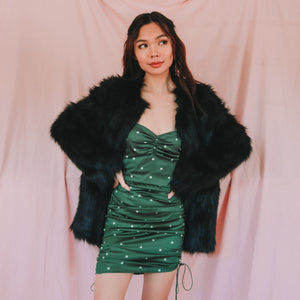 There's A Wolf Faux Fur Coat