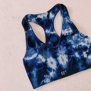 Now In Color Tie Dye Sports Bra